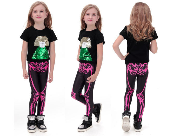 Skeleton Leggings for Kids – Online Legging Store