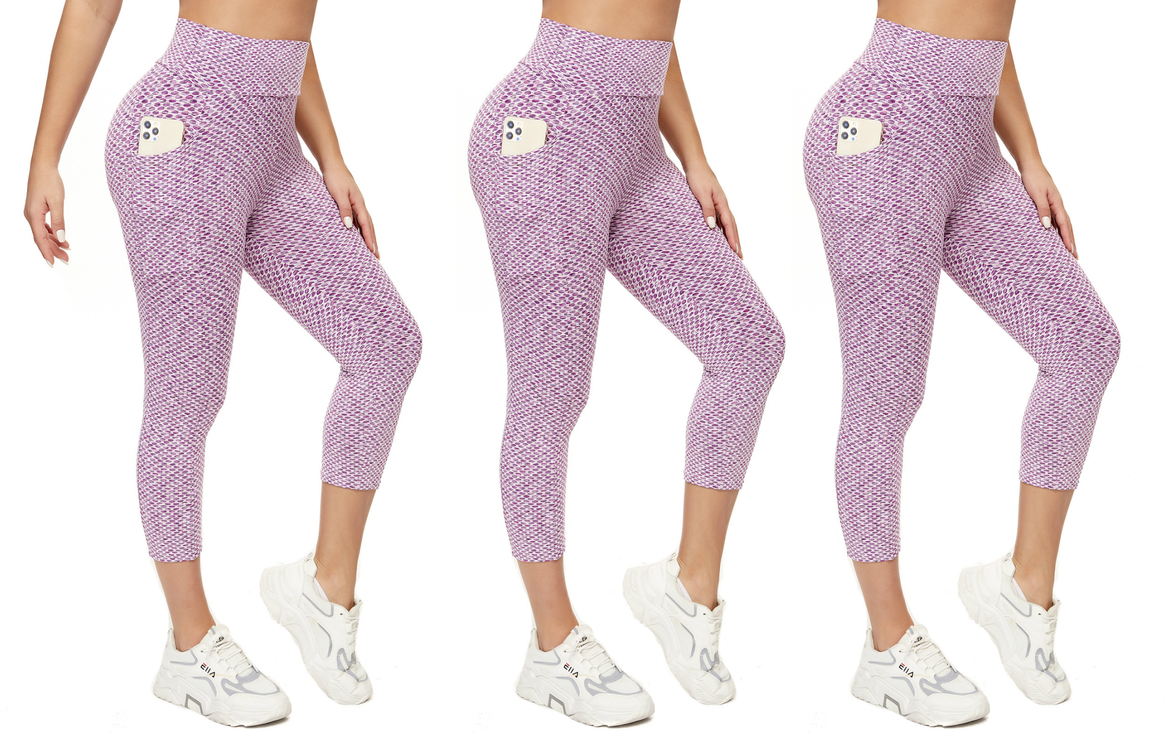 Lilac Pebble Capri – Online Legging Store